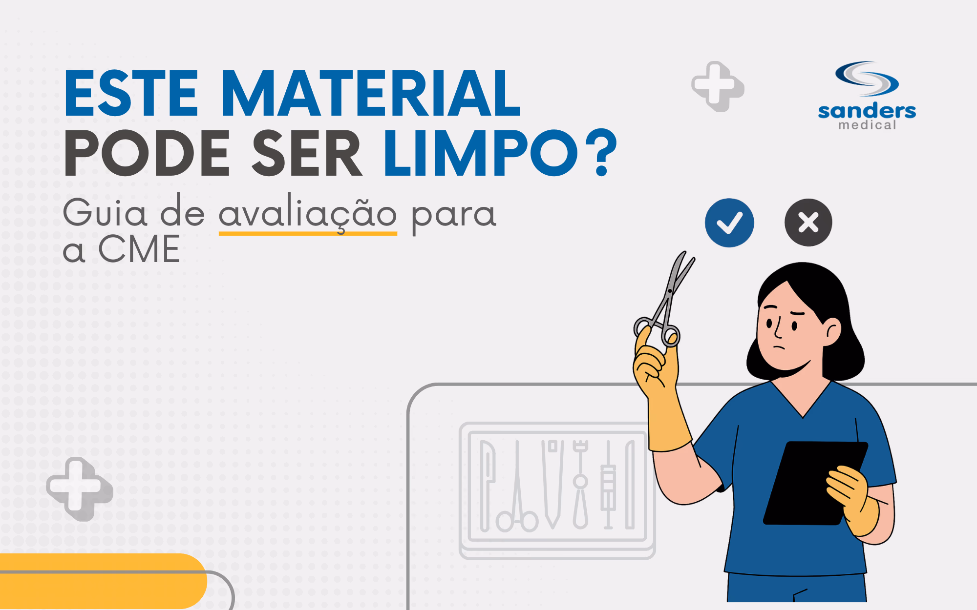 Como identificar se um material pode ser limpo na CME